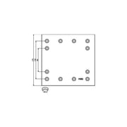 DON Don Cv Brake Lining Set DF46471S7203