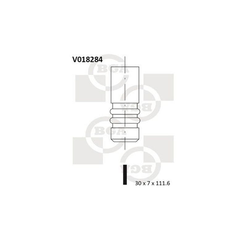 BGA Engine Exhaust Valve Head V018284