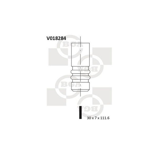 BGA Engine Exhaust Valve Head V018284