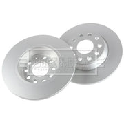 Borg & Beck 2 x Solid Rear Brake Discs BBD5167