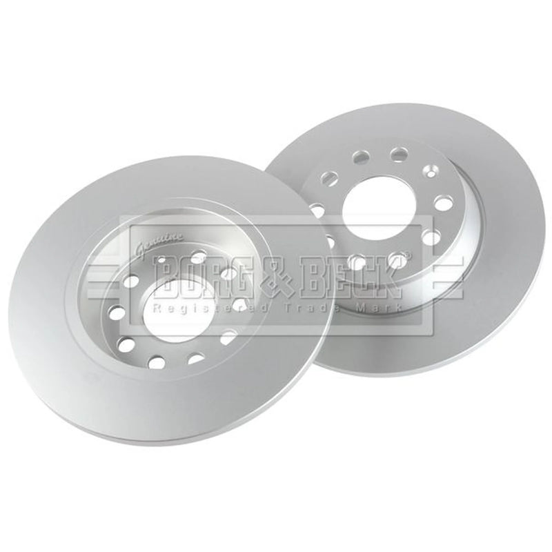 Borg & Beck 2 x Solid Rear Brake Discs BBD5167