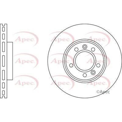 Apec Brake Disc Front Fits Peugeot 407 Apec  - Town Parts