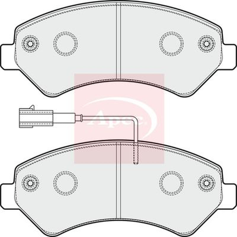 Apec Front Brake Pad Set PAD1859