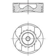 Mahle Piston Cylinder Bore = 88mm 004 59 02