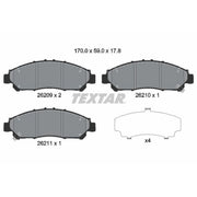 Textar Front Brake Pad Set 2620901