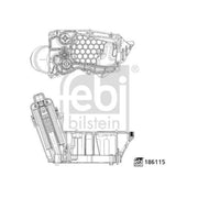 Febi Oil Filter Housing 186115
