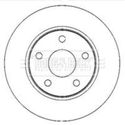 Borg & Beck 2 x Vented Front Brake Discs BBD4768