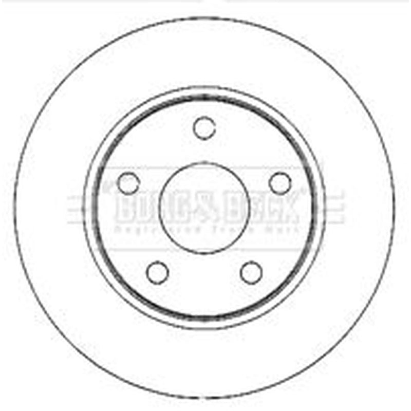 Borg & Beck 2 x Vented Front Brake Discs BBD4768