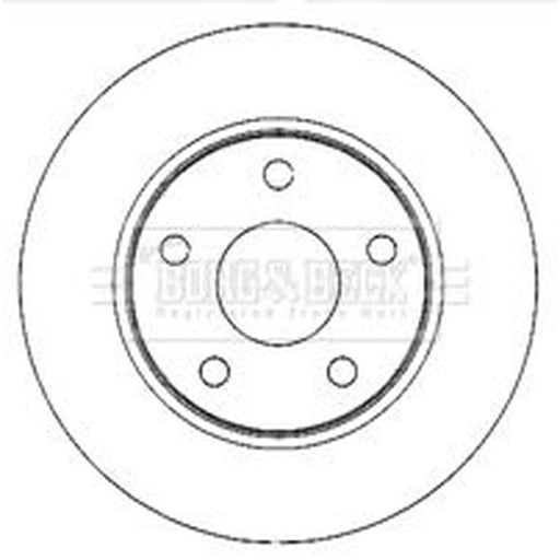 Borg & Beck 2 x Vented Front Brake Discs BBD4768