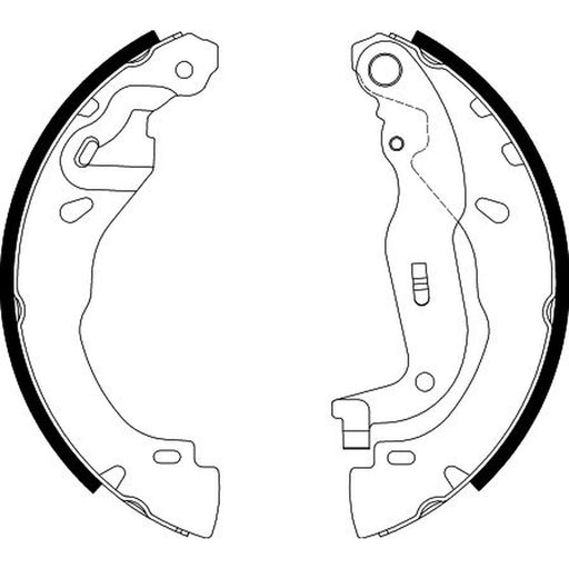 Textar 4 x Brake Shoe Set Axle Kit 91088500