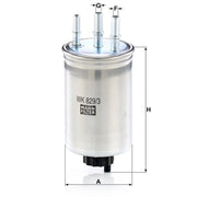 MANN-FILTER Fuel Filter Element WK 829/3 OE 1137026 1230645 1480561 1532171