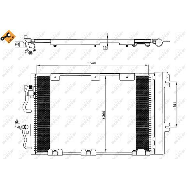 NRF Air Conditioning Condenser 35556