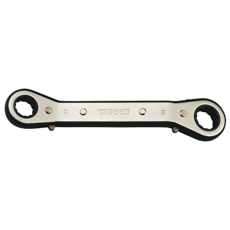 Teng Tools Ratcheting Offset Ring Spanner Metric 6 x 14-22mm