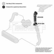 Borg & Beck Intercooler Turbo Charge Air Hose BTH1199