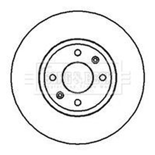 Borg & Beck 2 x Vented Front Brake Discs BBD4133