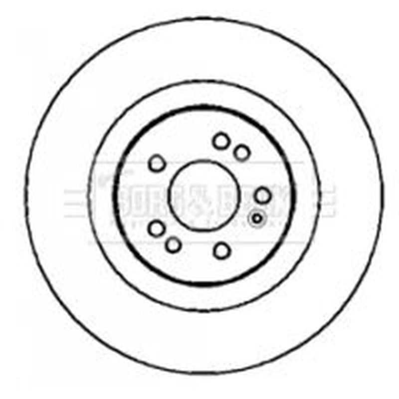 Borg & Beck 2 x Vented Front Brake Discs BBD5738S