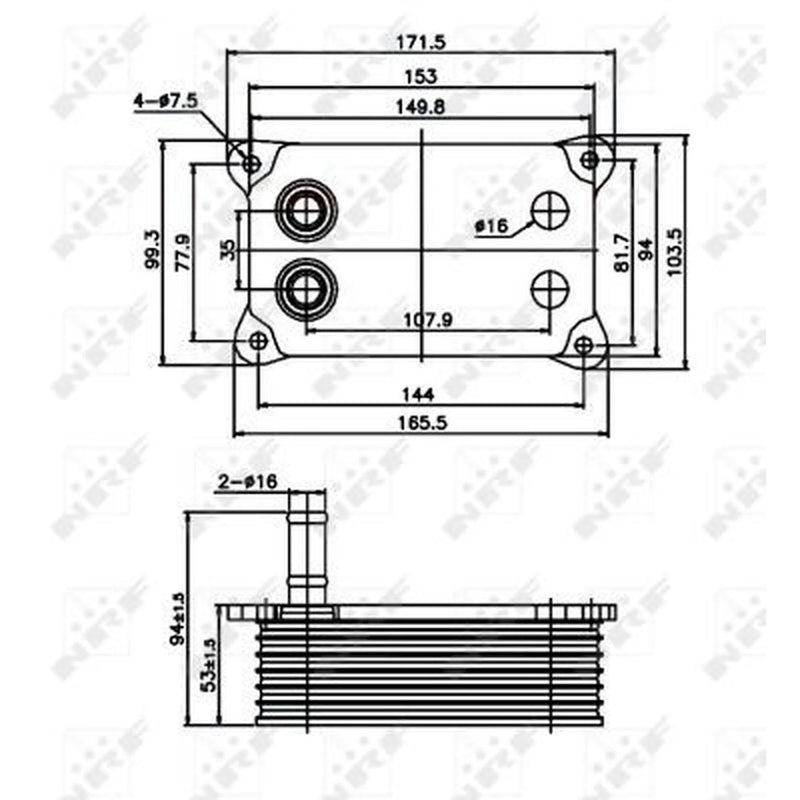 NRF Engine Oil Cooler 31071