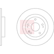 Apec 2 x Solid Rear Brake Discs DSK3427