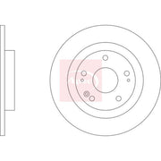 Apec 2 x Solid Rear Brake Discs DSK3427