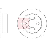 Apec 2 x Rear Brake Discs DSK3441