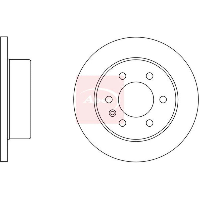 Apec 2 x Rear Brake Discs DSK3441
