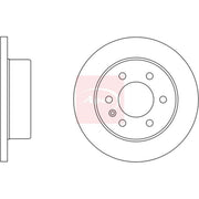 Apec 2 x Rear Brake Discs DSK3441