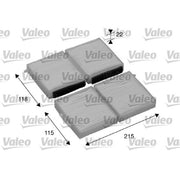 Valeo 2 x Cabin Air Filter (Pollen Filter) 698891