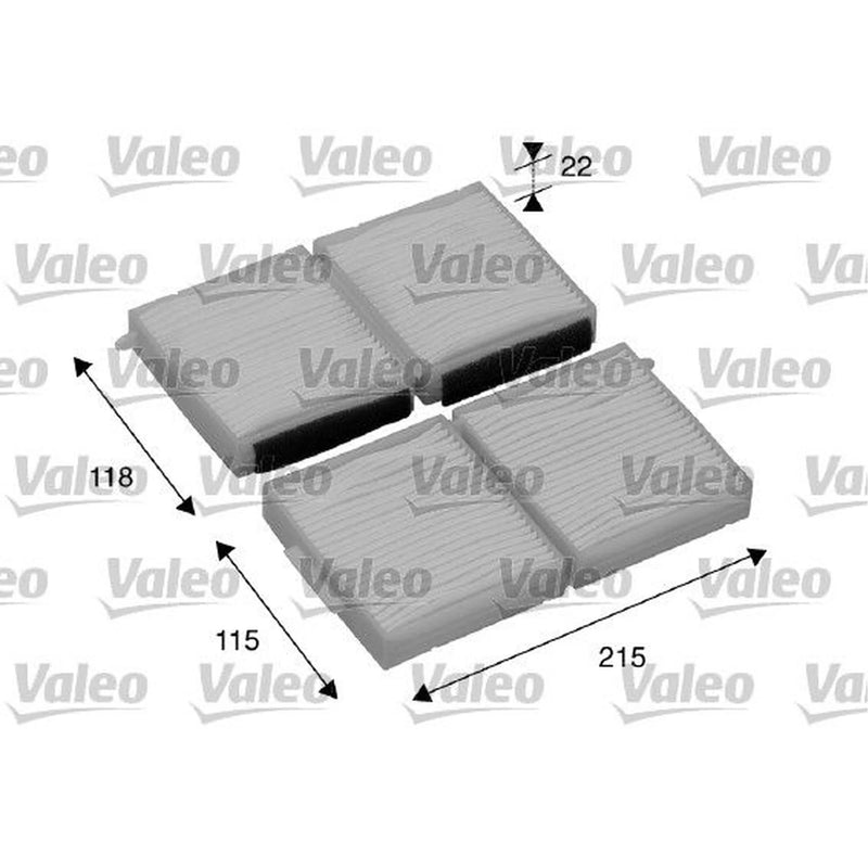 Valeo 2 x Cabin Air Filter (Pollen Filter) 698891