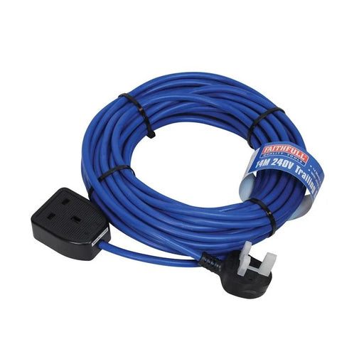Faithfull Power Plus Trailing Lead 240V 13A 1.5mm Cable 14m - SY-CZ-28