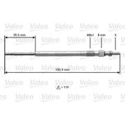 Valeo Diesel Engine Glow Plug 345174