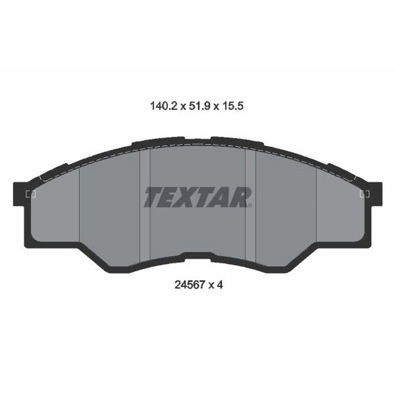Textar Front Brake Pad Set 2456701