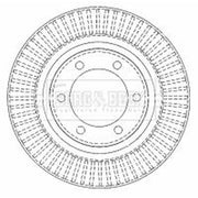 Borg & Beck 2 x Vented Front Brake Discs BBD4502