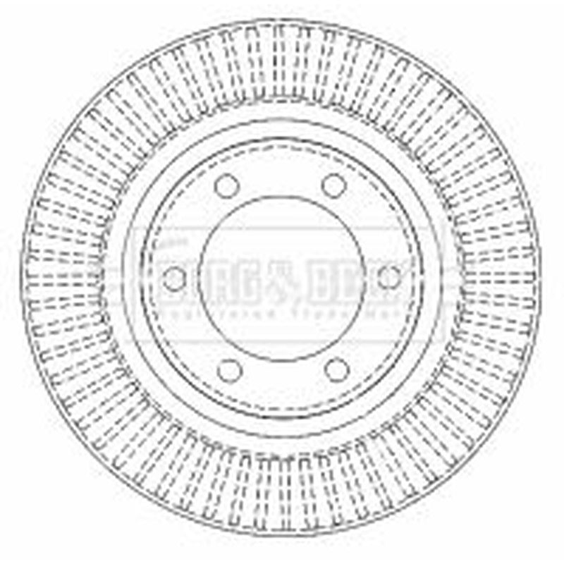 Borg & Beck 2 x Vented Front Brake Discs BBD4502