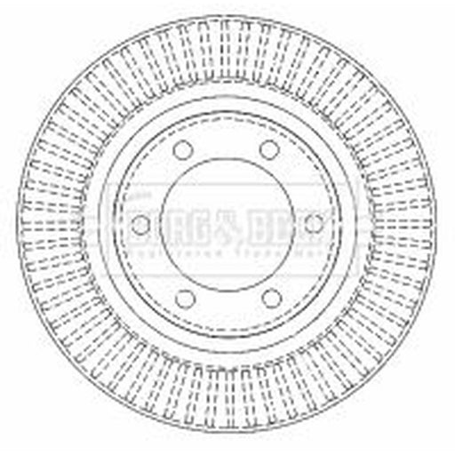 Borg & Beck 2 x Vented Front Brake Discs BBD4502
