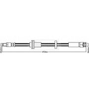 Borg & Beck Brake Hydraulic Hose Line Front Left BBH8342