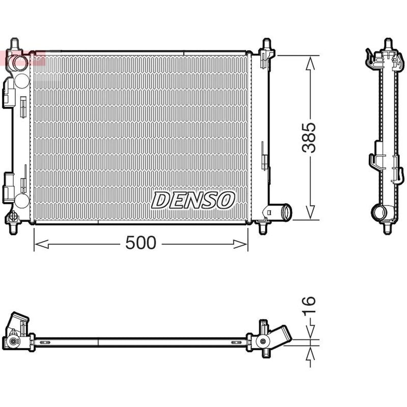 Denso Engine Radiator DRM43013