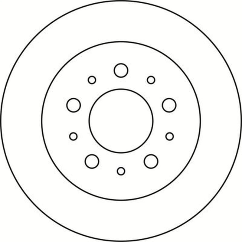 Abtex 2 x Solid Rear Brake Discs BD1367S