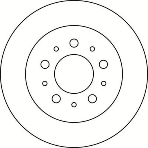 Abtex 2 x Solid Rear Brake Discs BD1367S