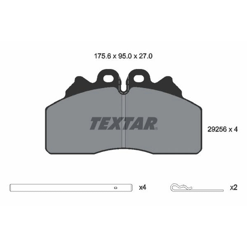 Textar Front Brake Pad Set 2925601