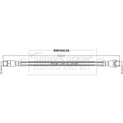 Borg & Beck Brake Hydraulic Hose Line Rear Left BBH6636