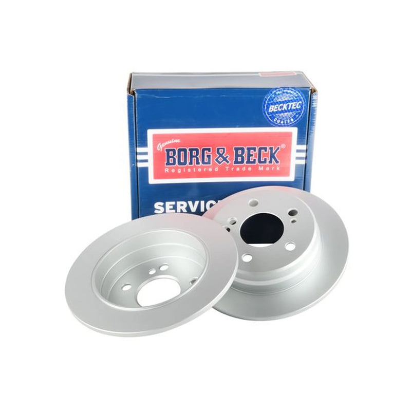 Borg & Beck 2 x Solid Rear Brake Discs BBD4872