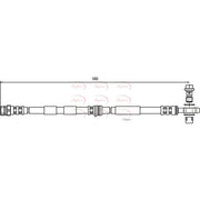 Apec Brake Hydraulic Hose Line Front HOS3732
