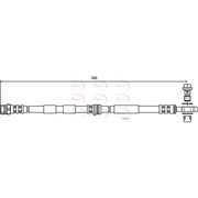 Apec Brake Hydraulic Hose Line Front HOS3732