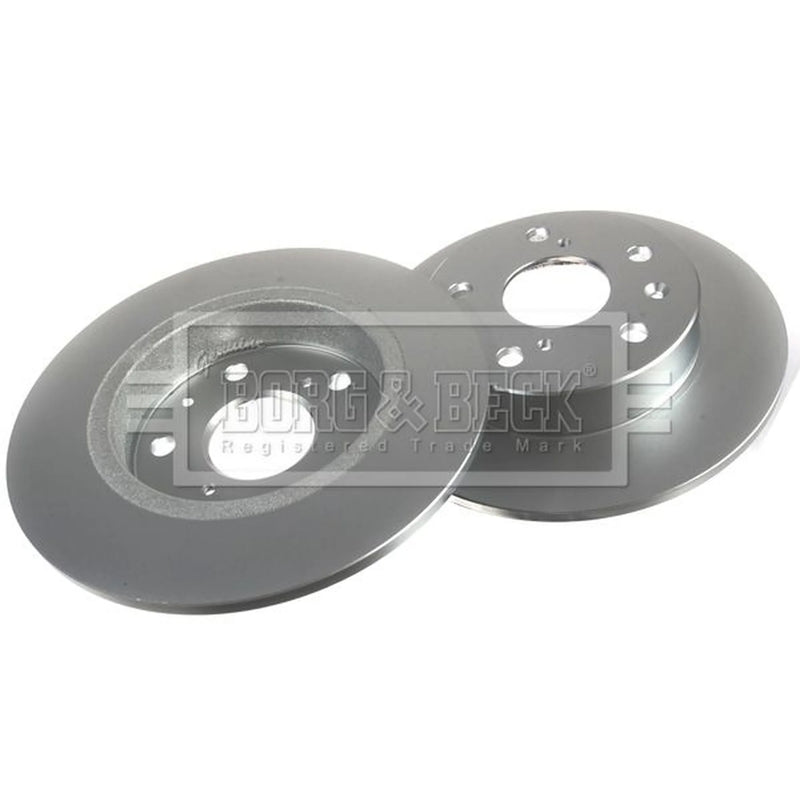 Borg & Beck 2 x Solid Rear Brake Discs BBD5401