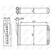 NRF Heater Matrix Core Heat Exchanger 507339