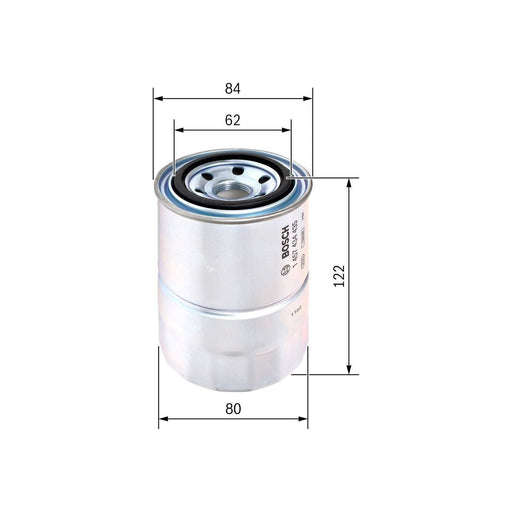 Genuine Bosch Car Fuel Filter N4435 Fits Bedford Midi - 2.2 - 84-92 1457434435 Bosch  - Town Parts