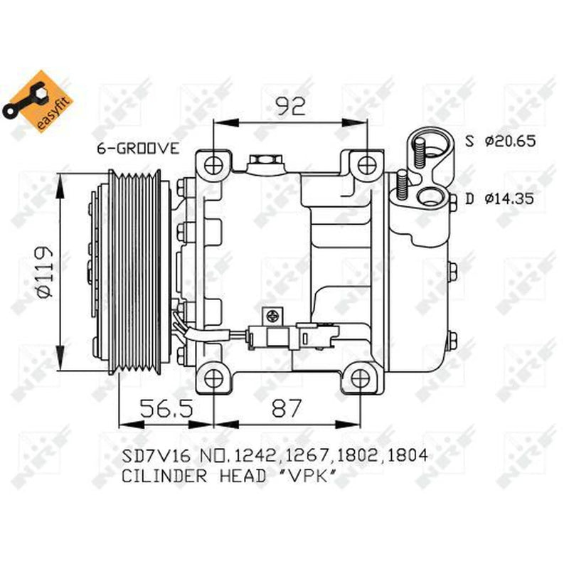 NRF Air Conditioning Compressor 32270