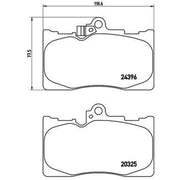Brembo 4 x Front Brake Pad Set P83072