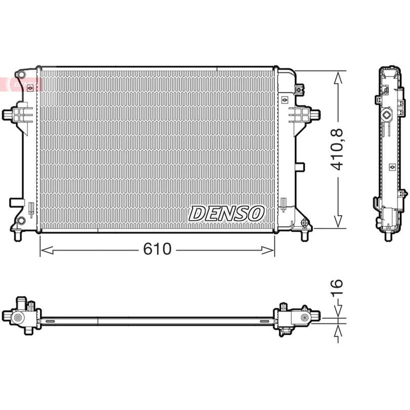 Denso Engine Radiator DRM41038