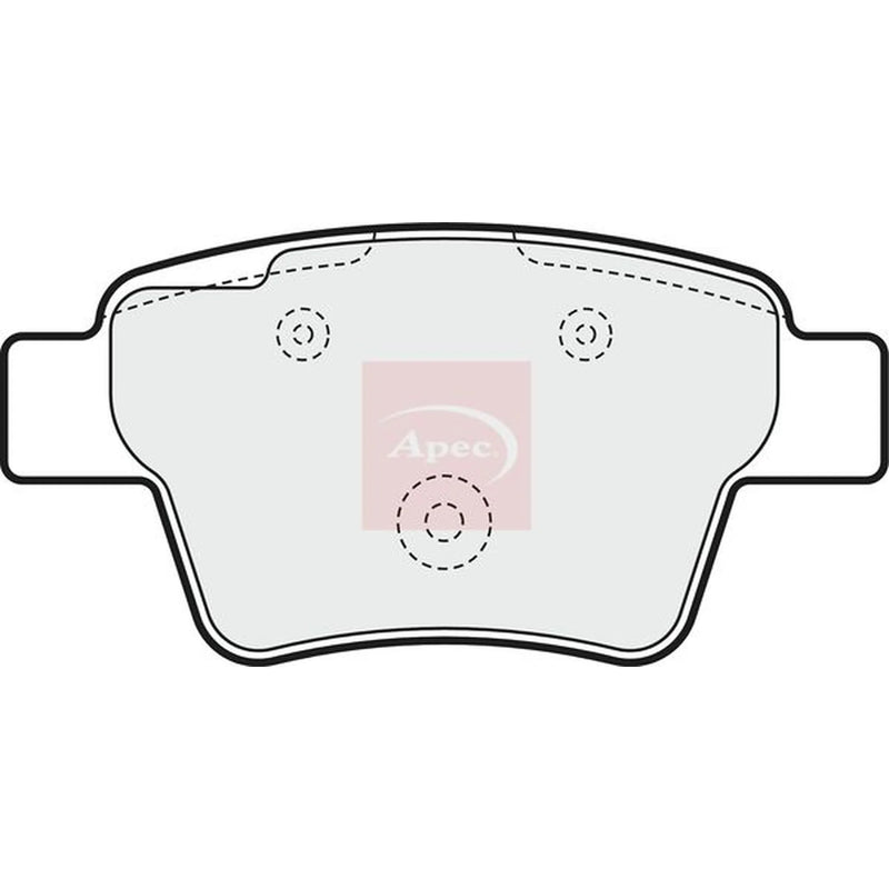 Apec Rear Brake Pad Set PAD1558